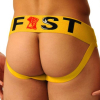 jockstrap fist logo jaune 1