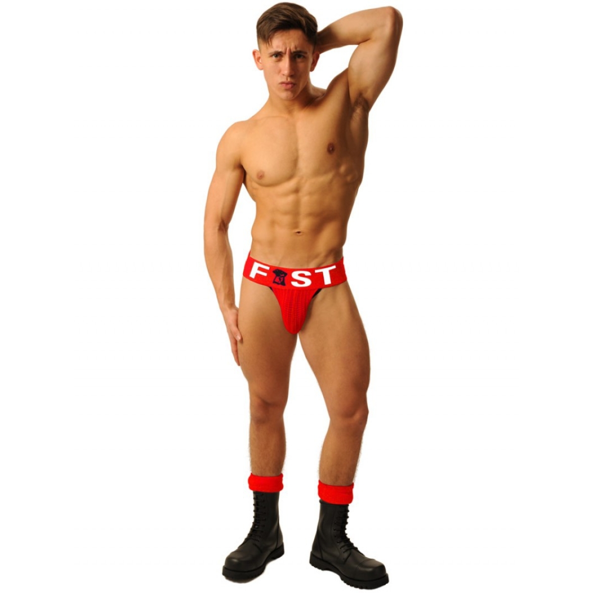jockstrap fist logo rouge 2