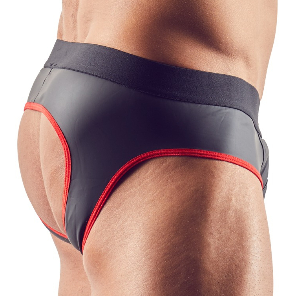 jockstrap joy zip noir rouge 2
