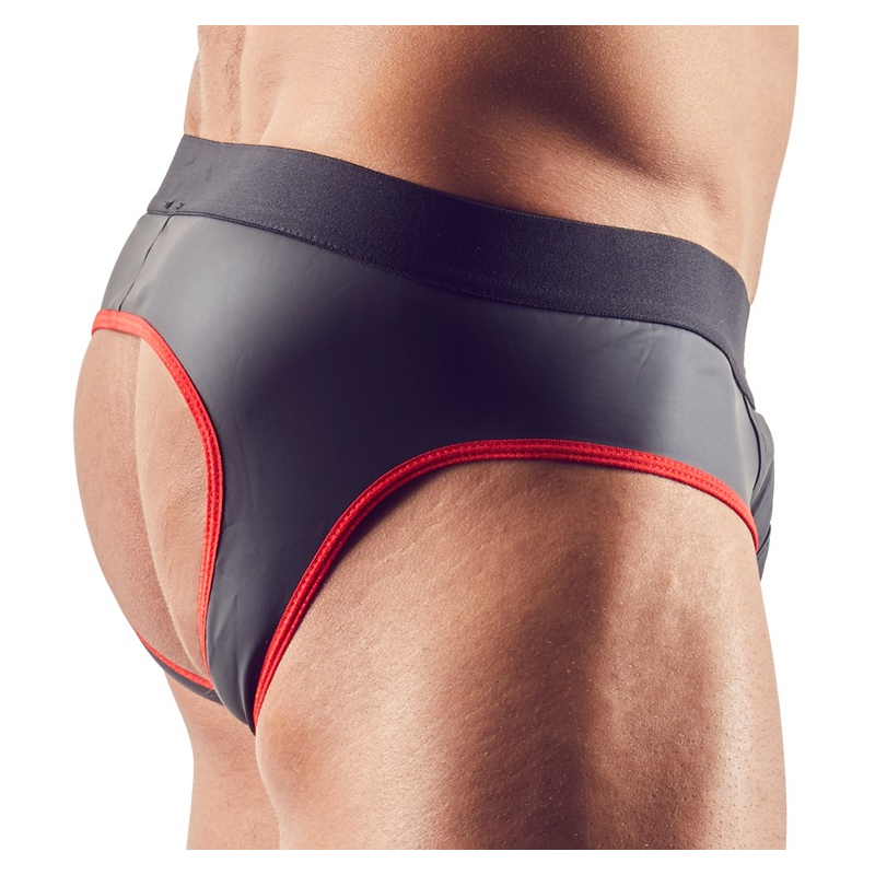 jockstrap joy zip noir rouge 2