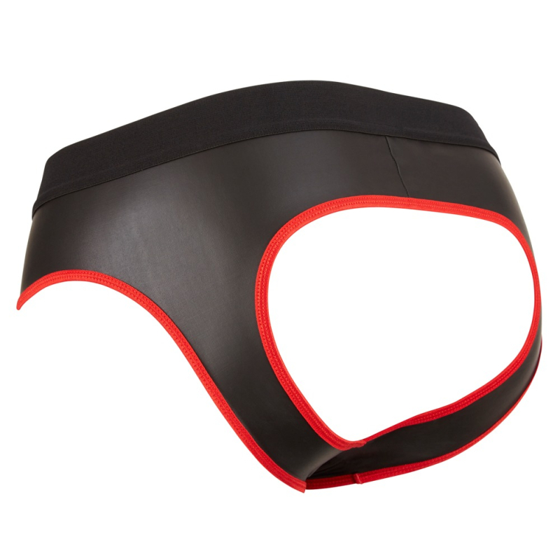 jockstrap joy zip noir rouge 3