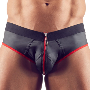 jockstrap joy zip noir rouge