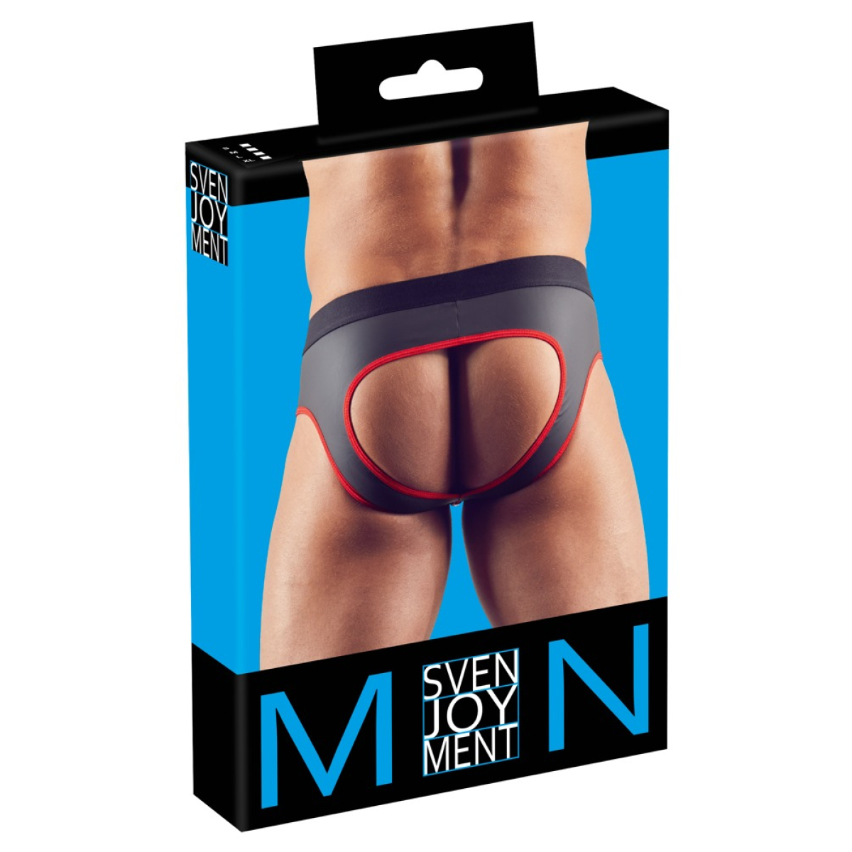 jockstrap joy zip noir rouge 4