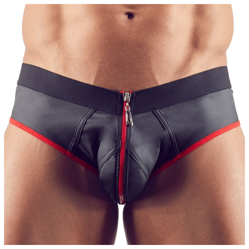 jockstrap joy zip noir rouge
