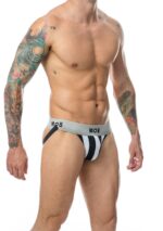 jockstrap mob classic blanc noir 2