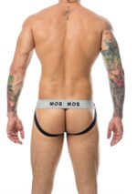 jockstrap mob classic blanc noir 4