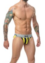 jockstrap mob classic noir jaune 2