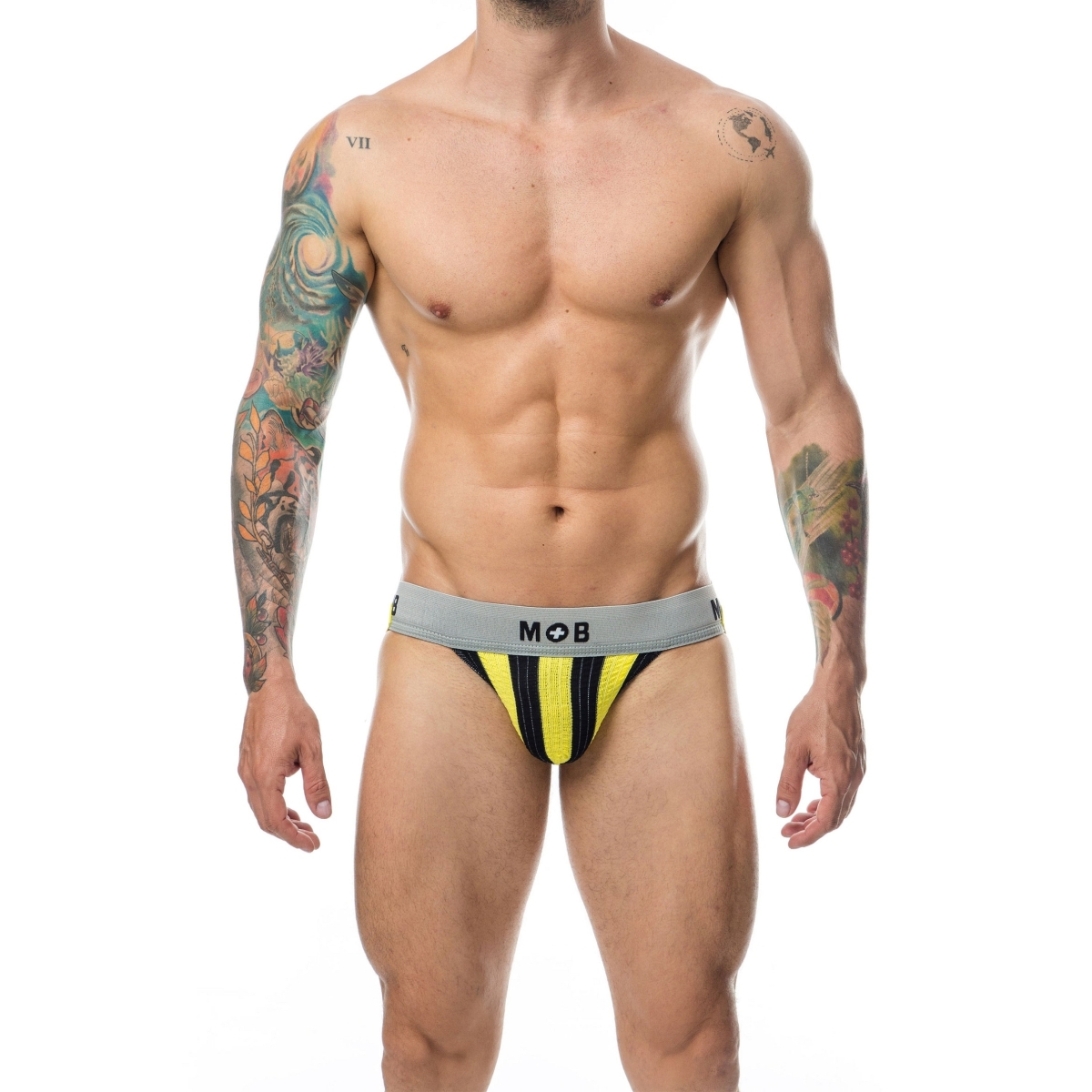 jockstrap mob classic noir jaune 3