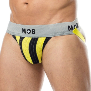 jockstrap mob classic noir jaune
