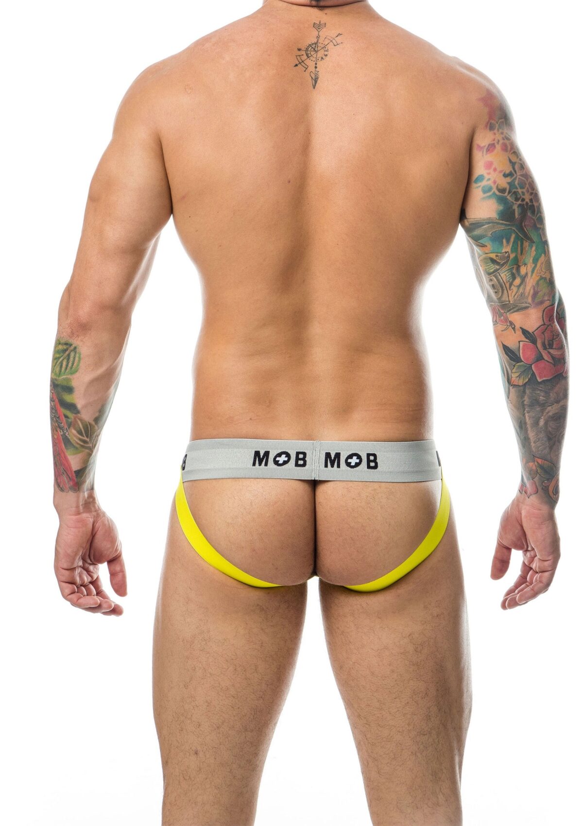 jockstrap mob classic noir jaune 4