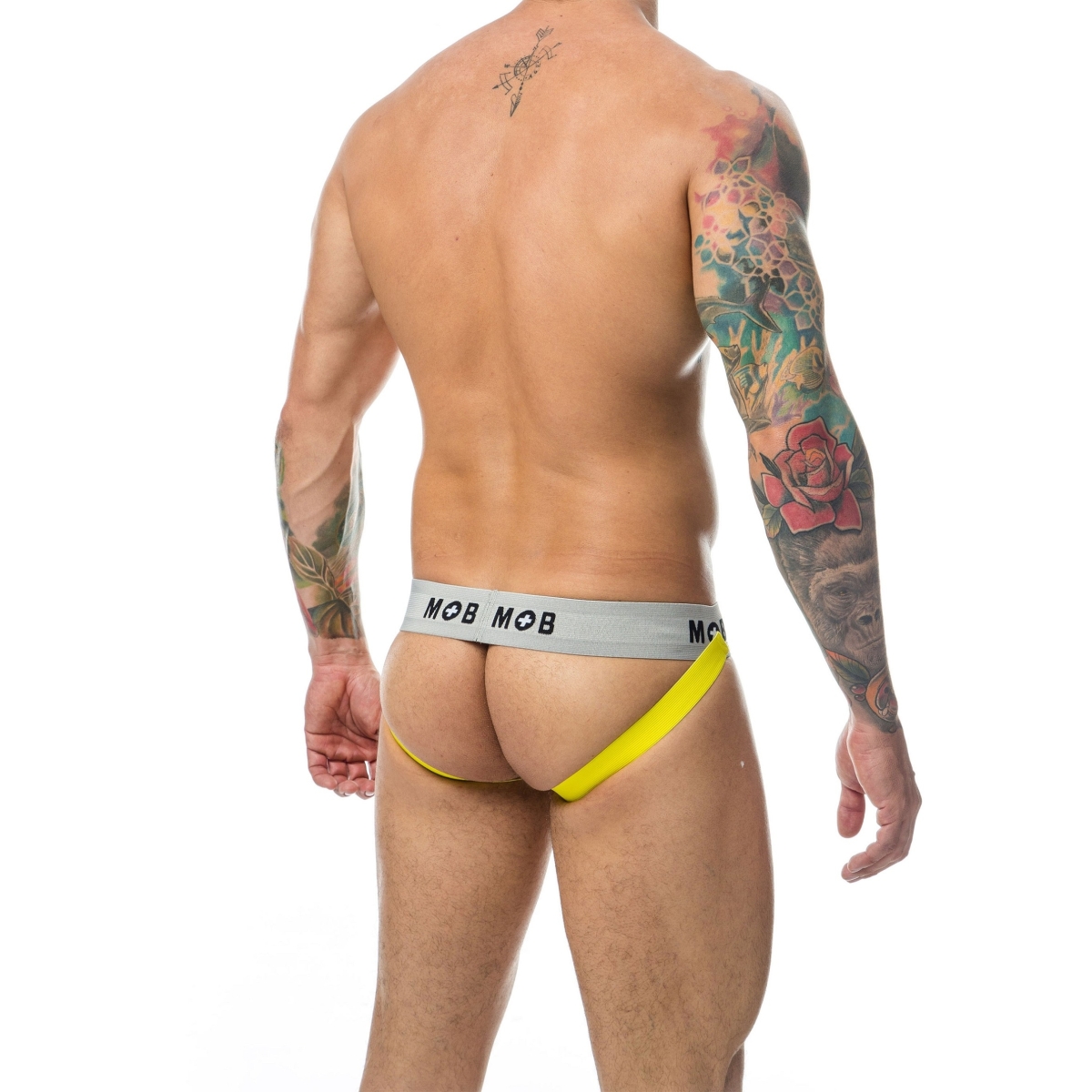 jockstrap mob classic noir jaune 5