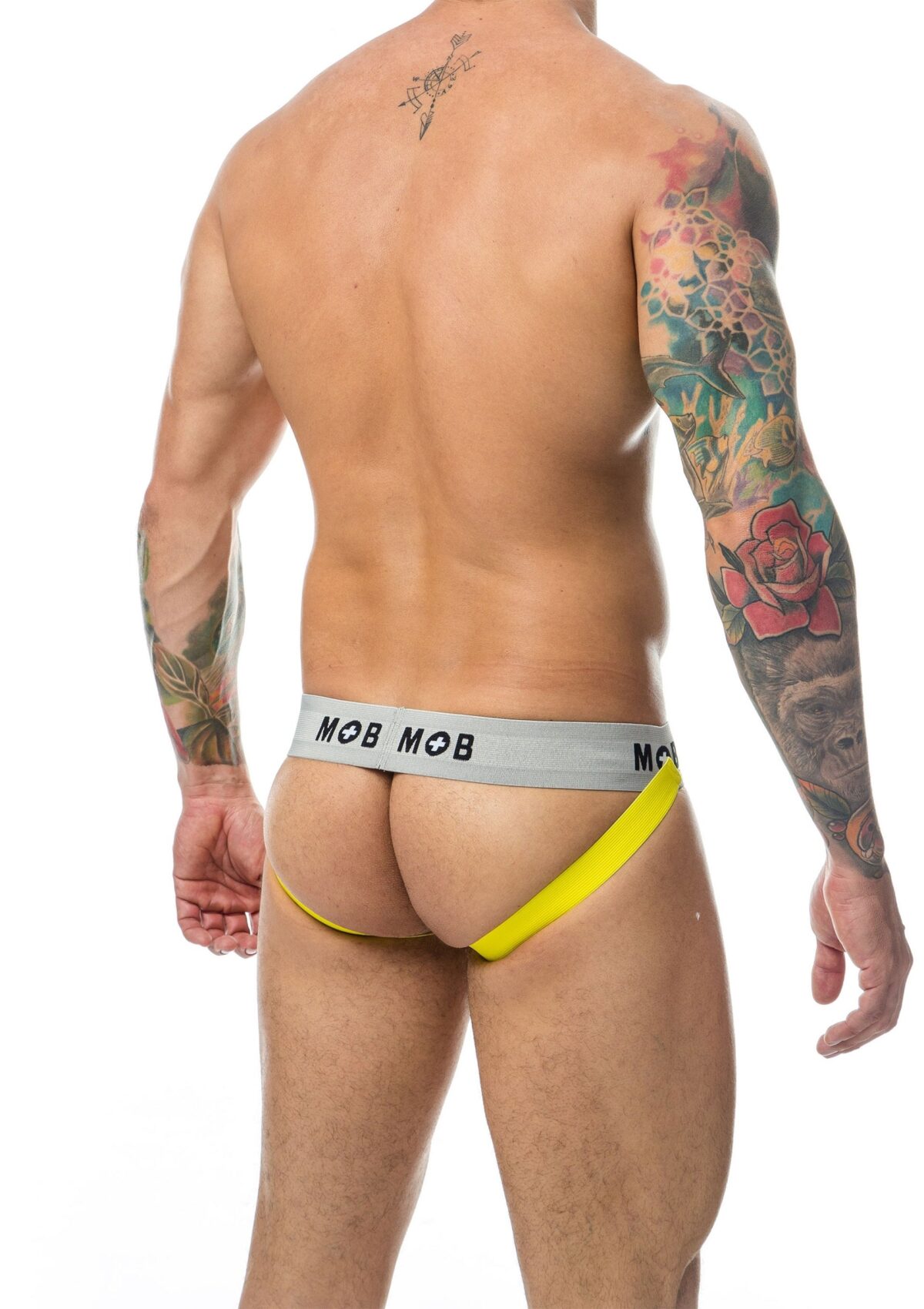 jockstrap mob classic noir jaune 5