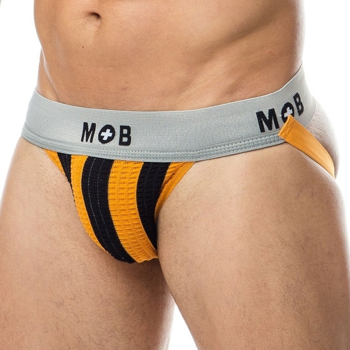 jockstrap mob classic noir orange