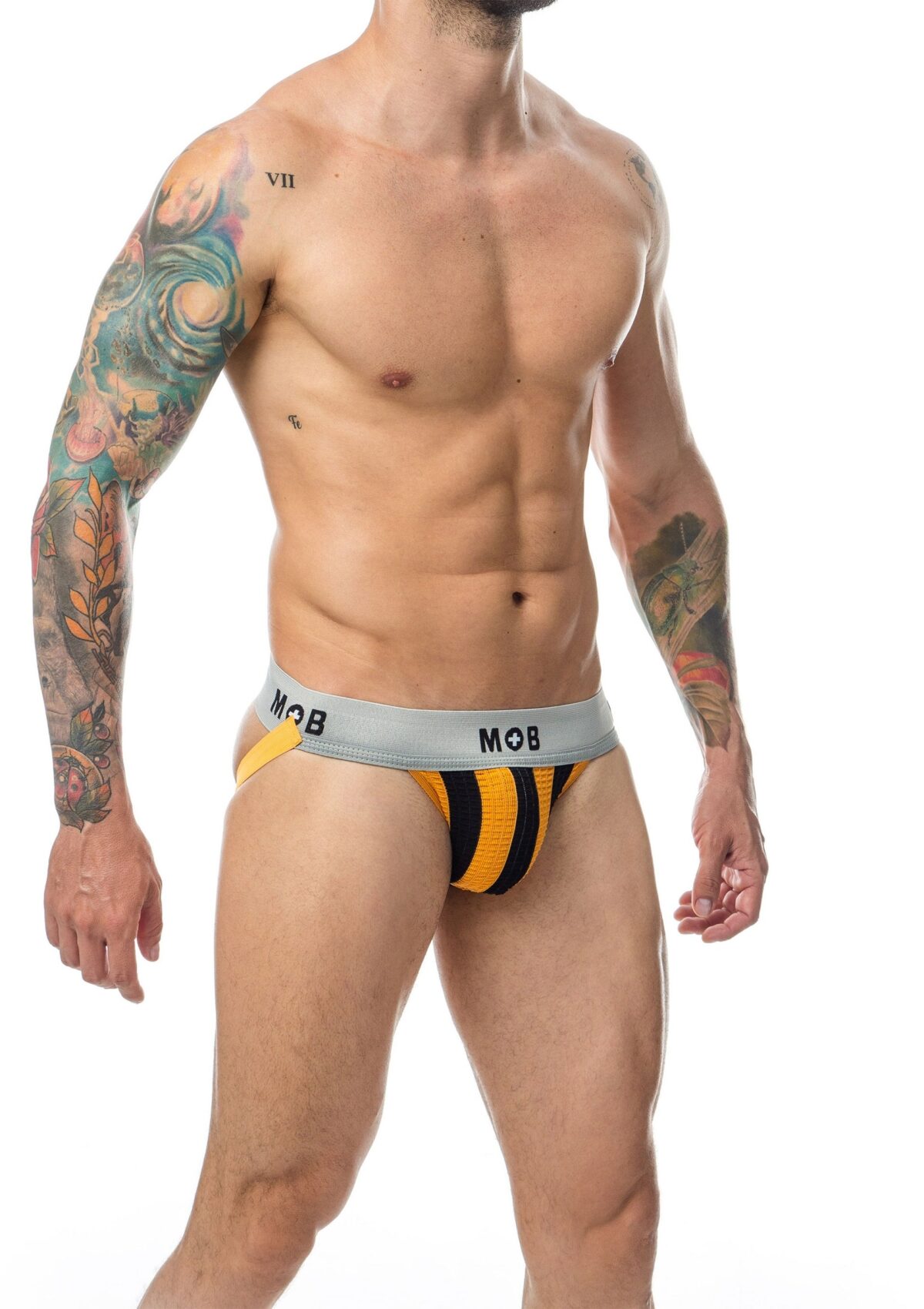 jockstrap mob classic noir orange 2