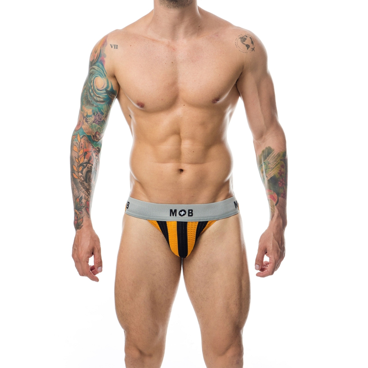 jockstrap mob classic noir orange 3