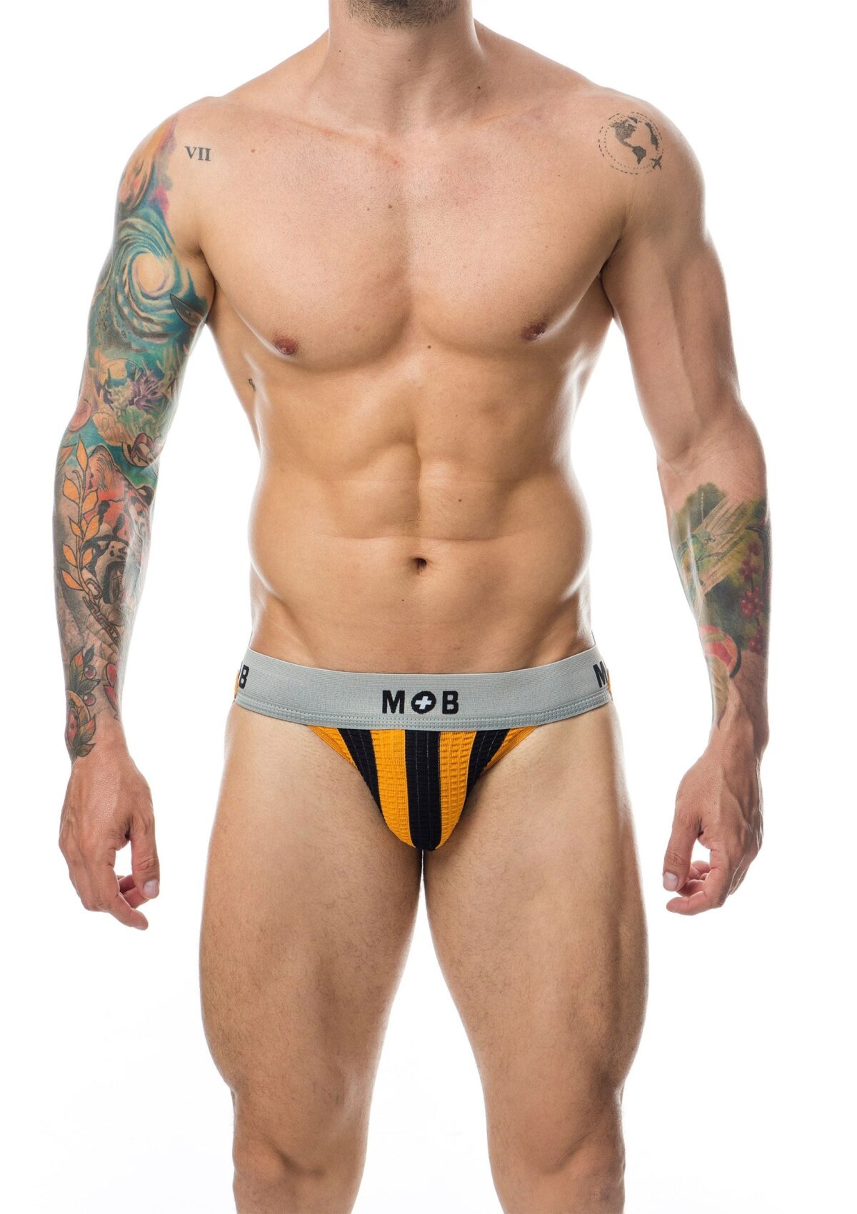 jockstrap mob classic noir orange 3