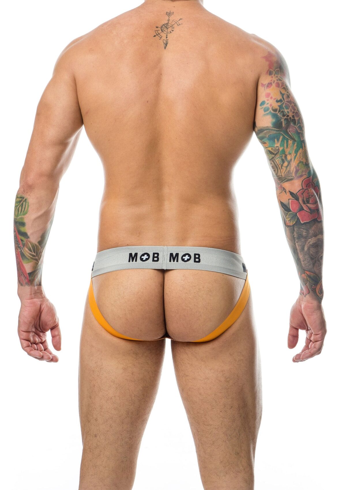 jockstrap mob classic noir orange 4