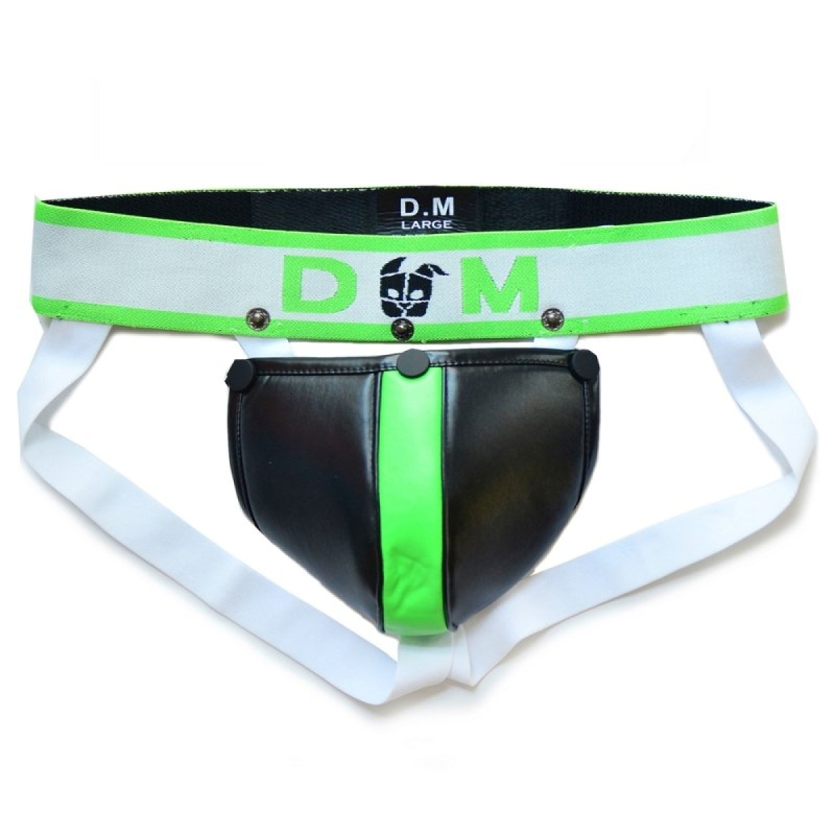 jockstrap neo dungeon noir vert fluo