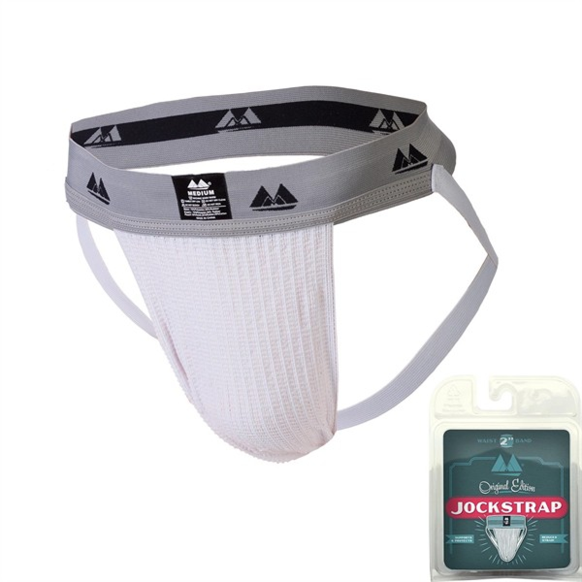 jockstrap original waist 2 band blanc