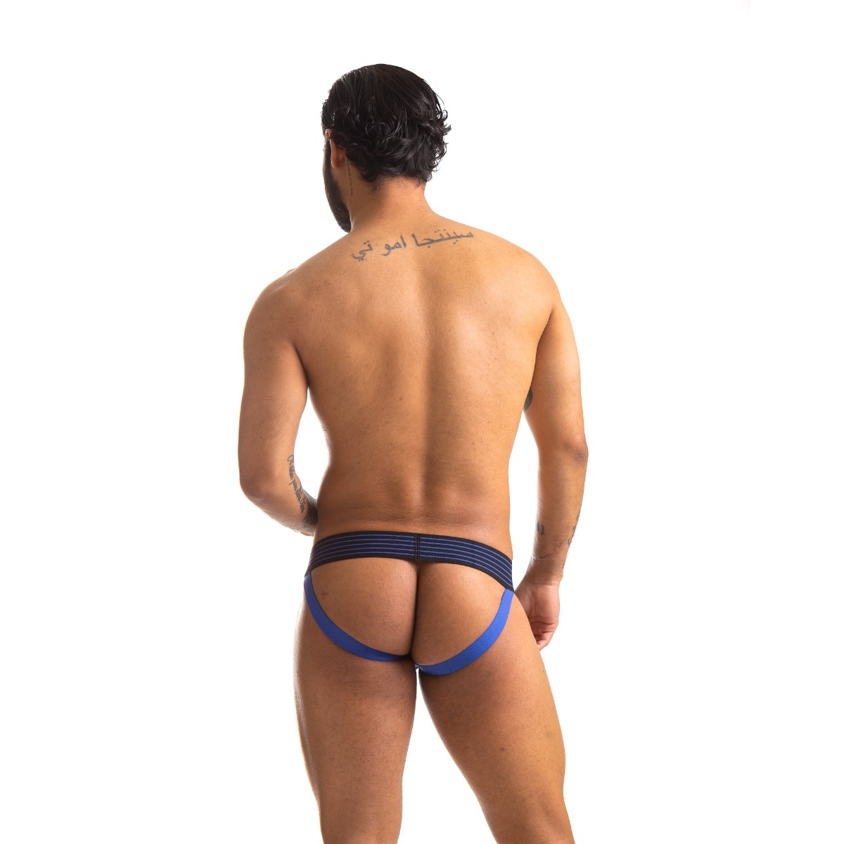 jockstrap rally 665 noir bleu 3