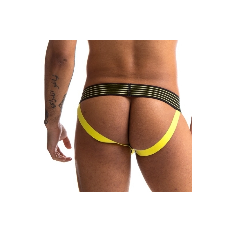 jockstrap rally 665 noir jaune 1