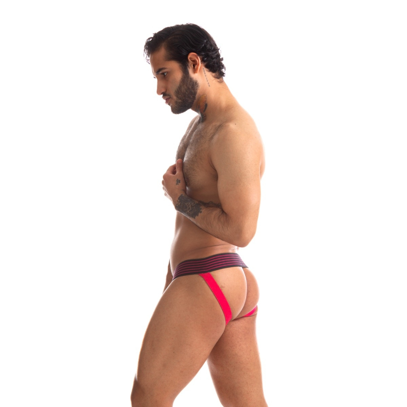 jockstrap rally 665 noir rouge 4