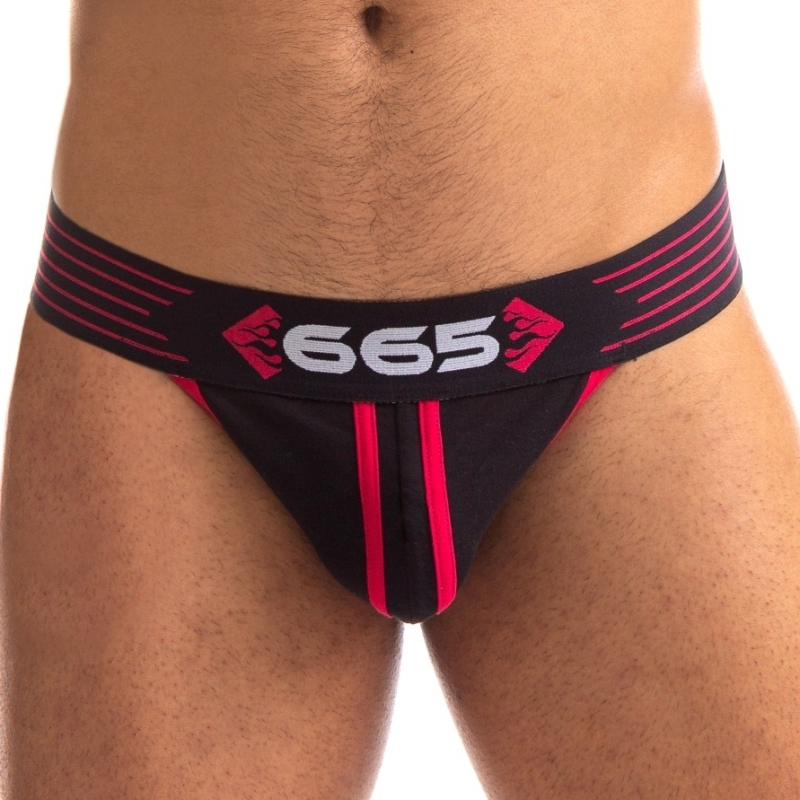 jockstrap rally 665 noir rouge