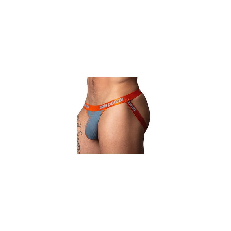 jockstrap rib ring jock gris orange
