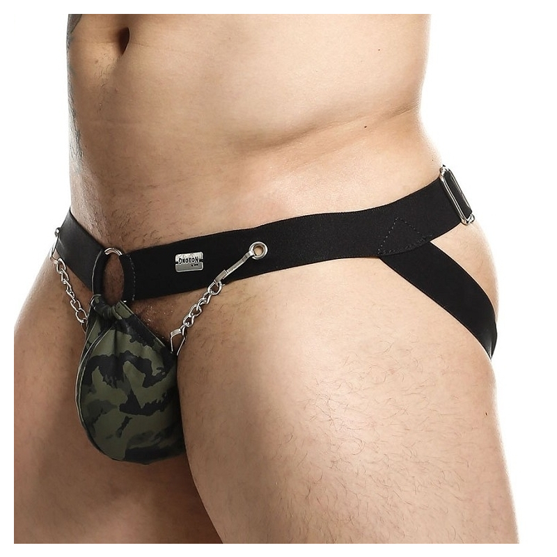 jockstrap ring chain dngeon camouflage