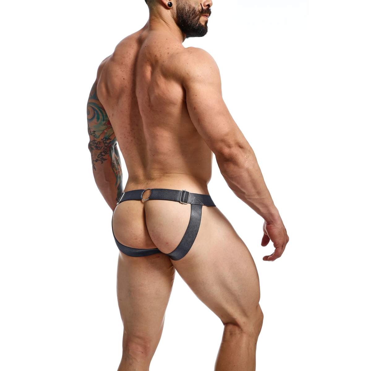 jockstrap ring chain dngeon camouflage gris 4
