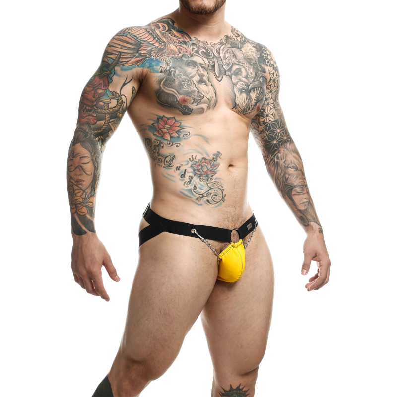 jockstrap ring chain dngeon jaune 4