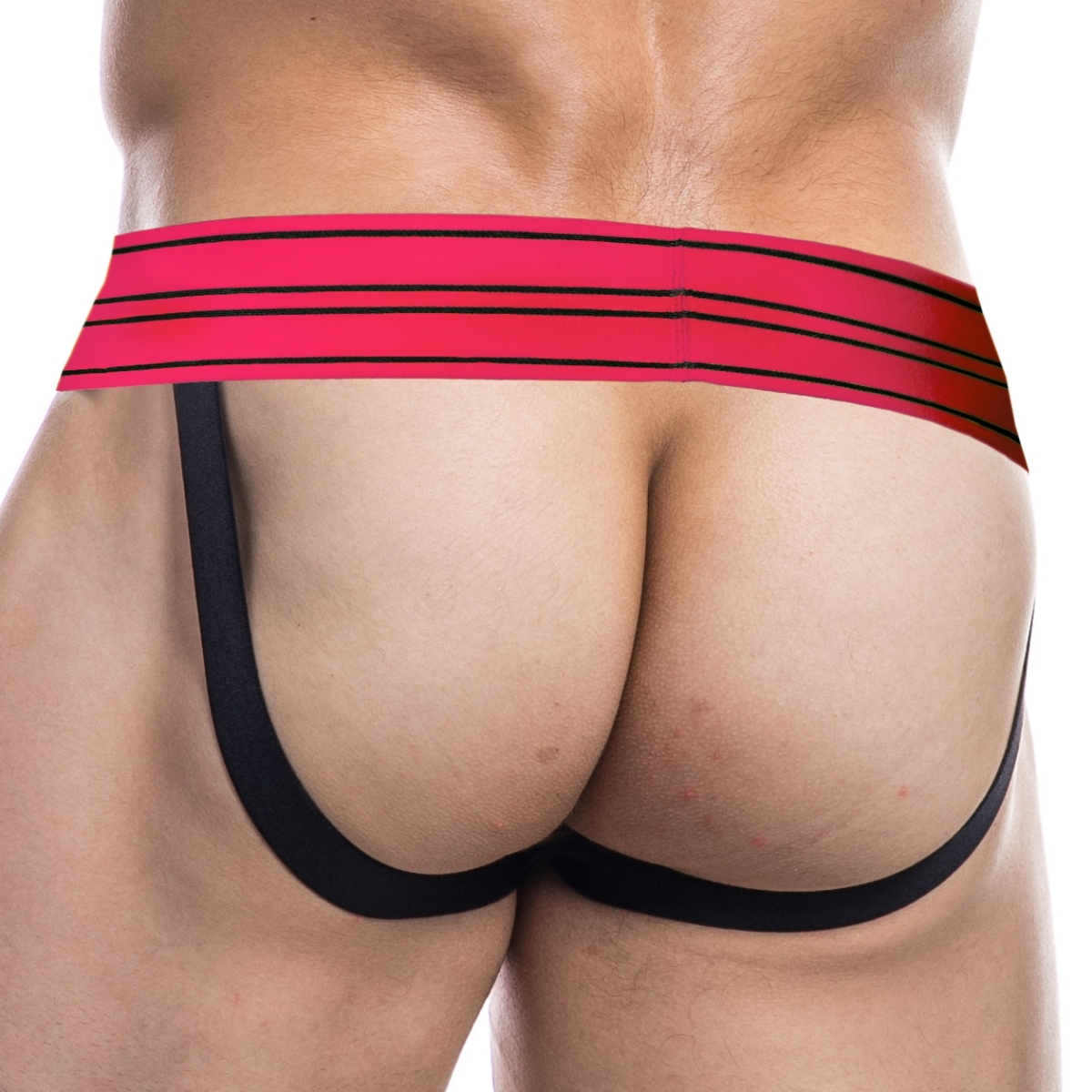 jockstrap rugby noir rose neon 1