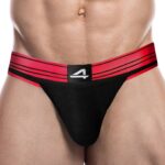 jockstrap rugby noir rose neon
