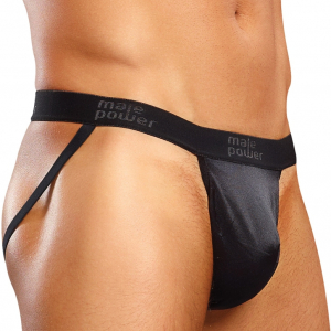 jockstrap satin up noir