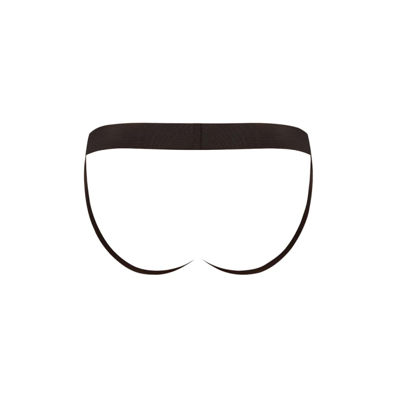 jockstrap satin up noir 5