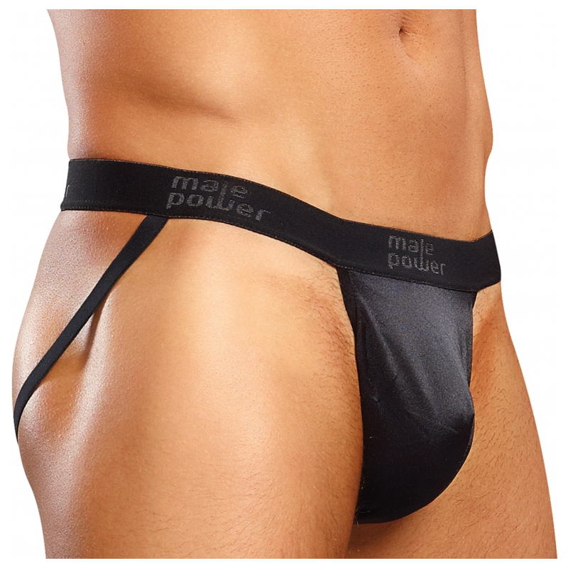 jockstrap satin up noir