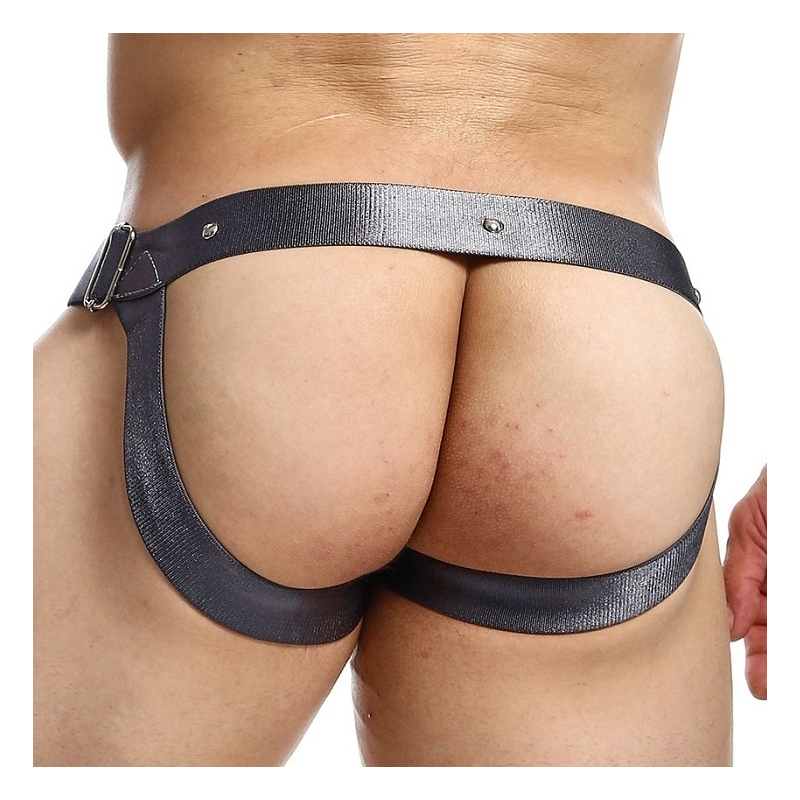 jockstrap snap dngeon camouflage argente 1