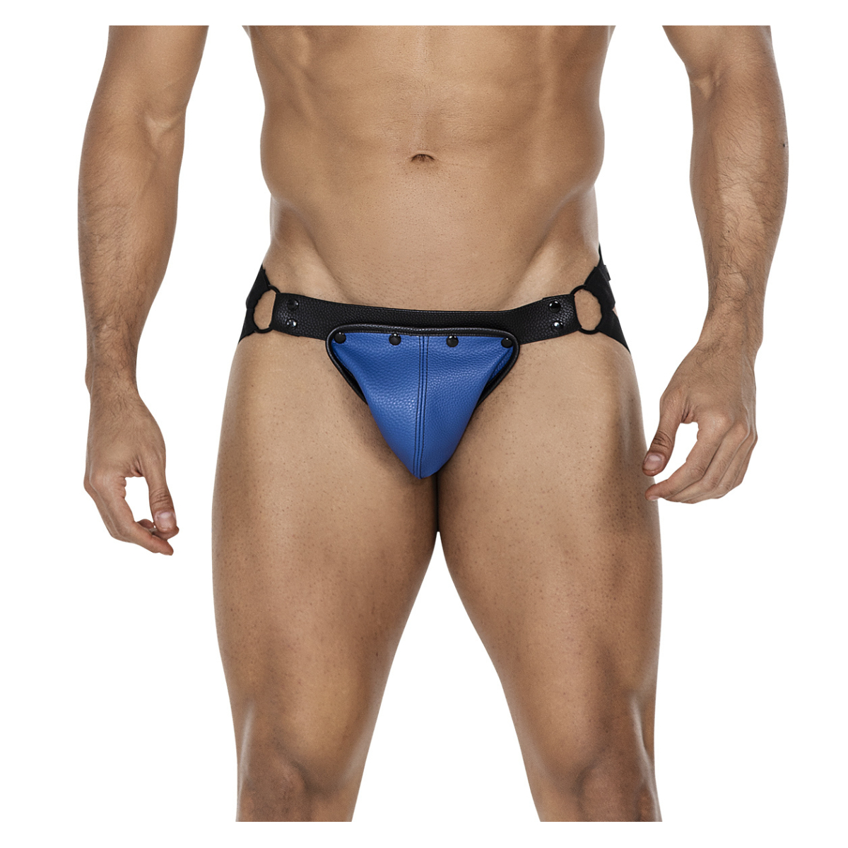 jockstrap snap noir bleu 2