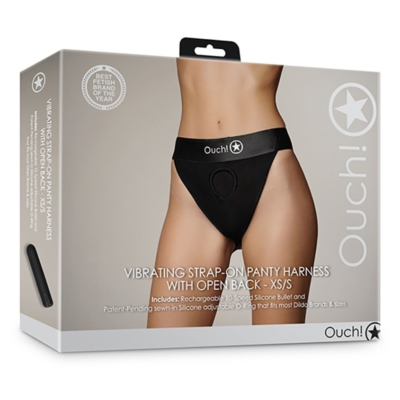 jockstrap vibrant strap on open back noir 1