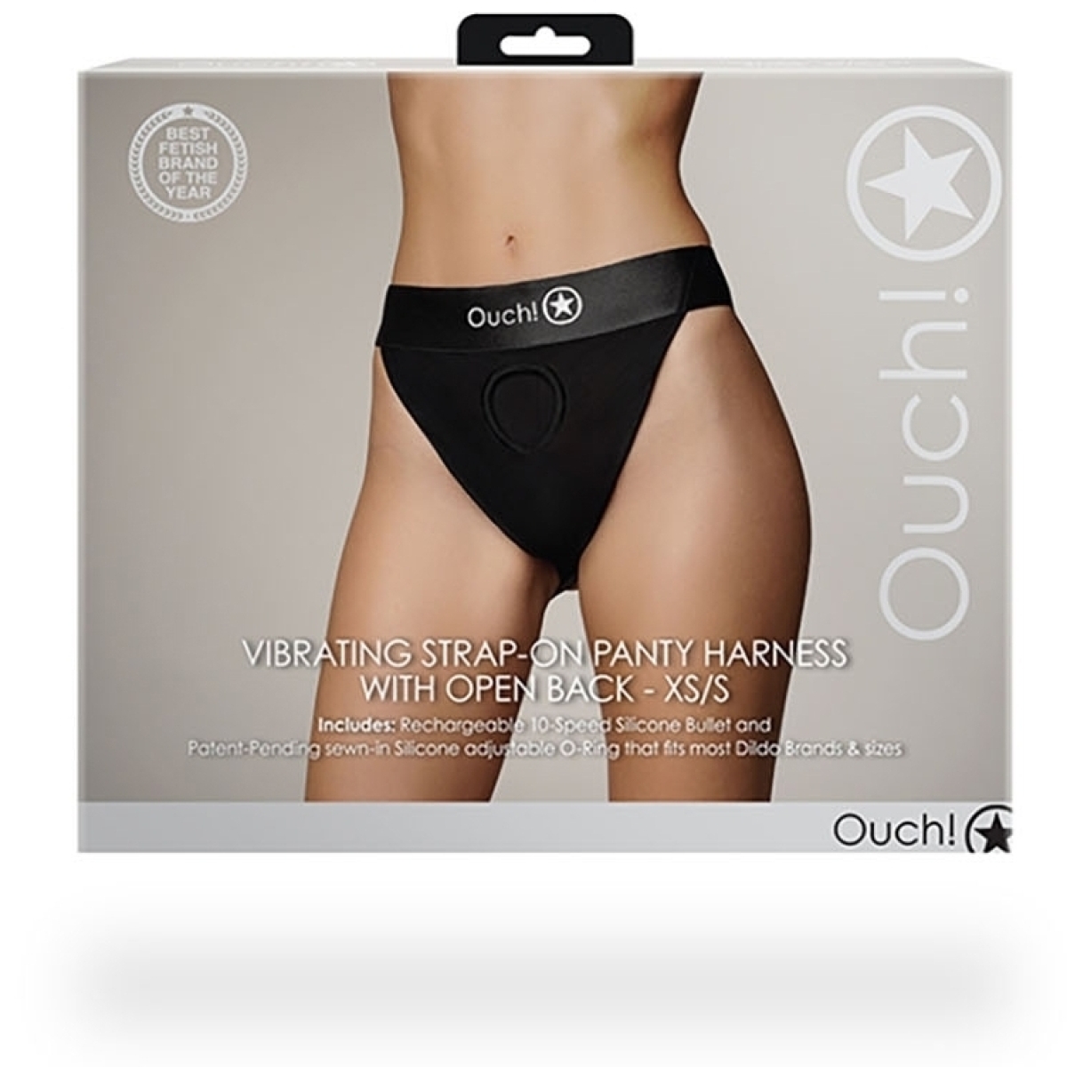 jockstrap vibrant strap on open back noir 2