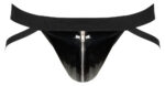jockstrap vinyl strap noir 4