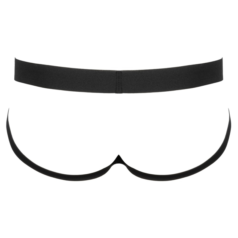 jockstrap vinyl strap noir 5