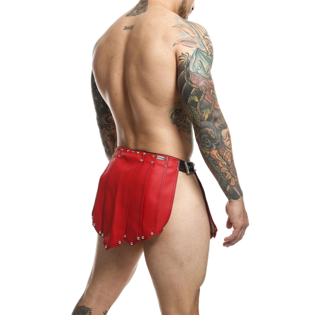 jupe homme sm roman skirt rouge noire 3