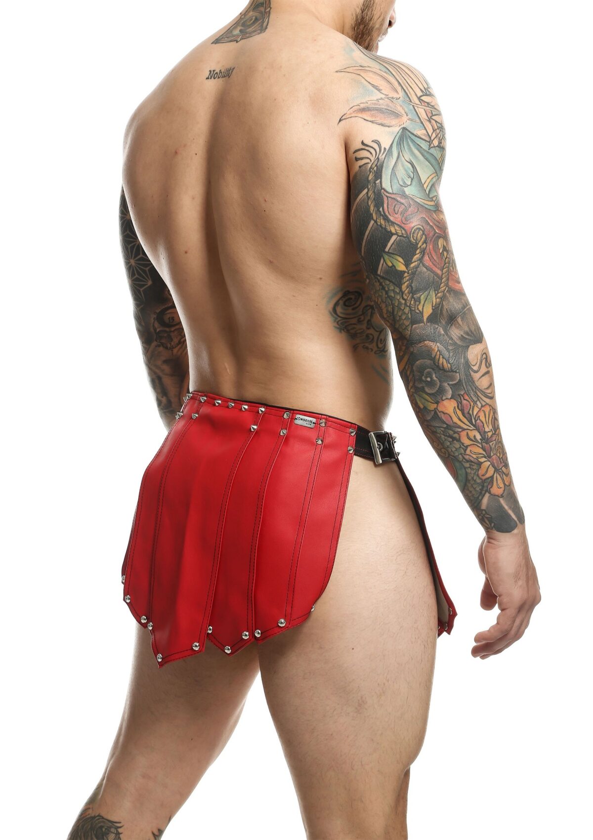 jupe homme sm roman skirt rouge noire 3