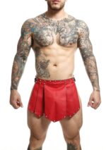 jupe homme sm roman skirt rouge noire 5