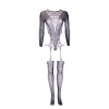 kalyke xxiii bodystocking avec col roule taille unique 5