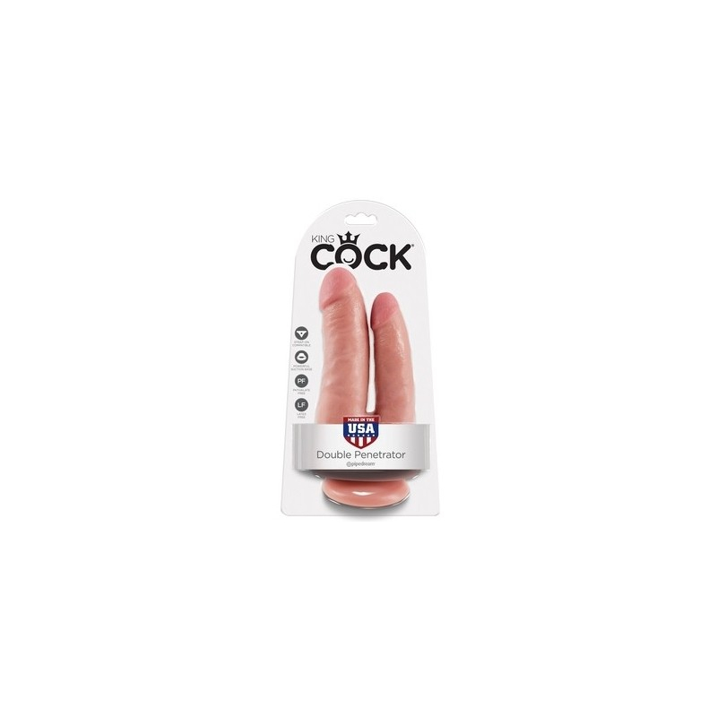 king cock double gode penetrator 14 x 4cm 1