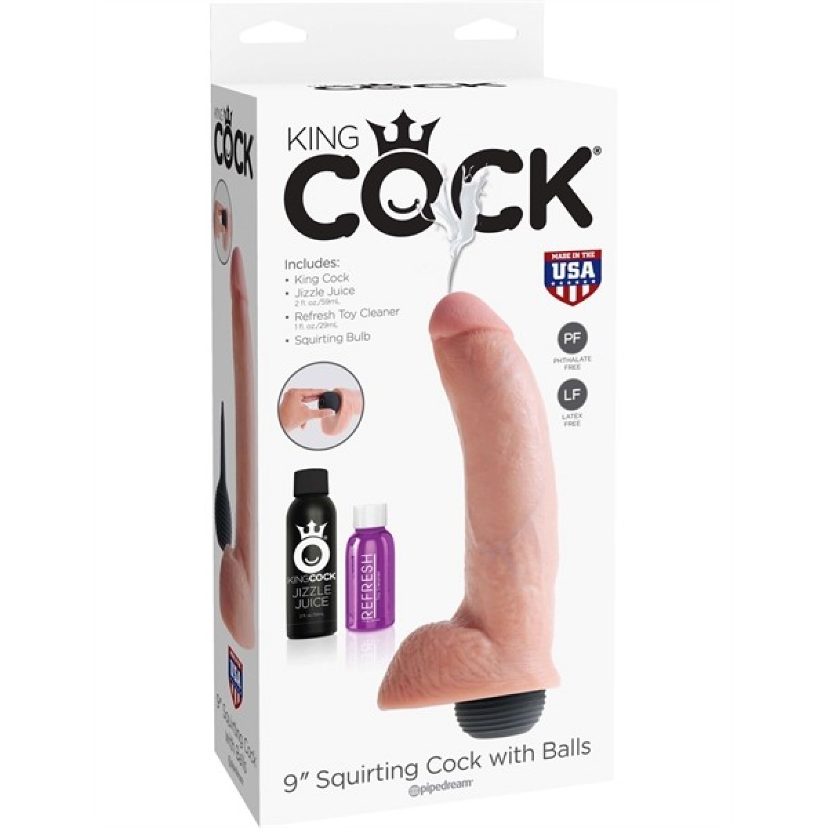 king cock gode squirty 18 x 5 cm 1