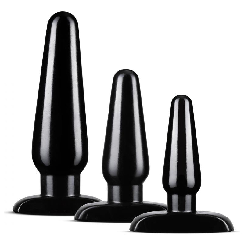kit 3 plugs anal adventures basic noir