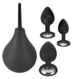 kit 3 plugs bijou velvet jewel noir